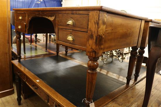 A writing table, W.153cm